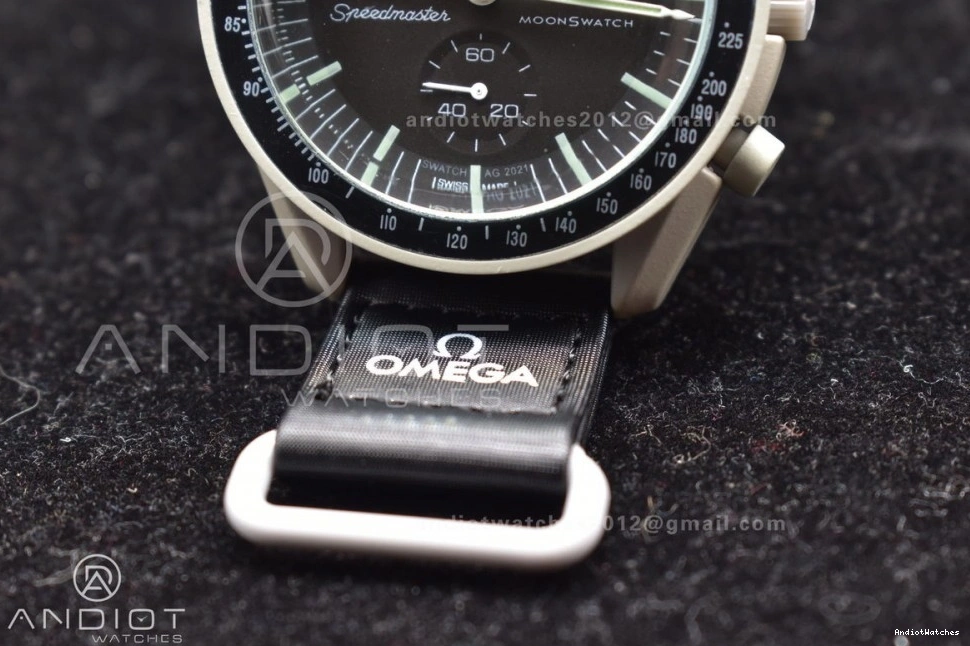 Swatch Omega Nylon The Bioceramic Moon Quartz 1184 to on x Vibrant Moonwatch Mission Strap 0519